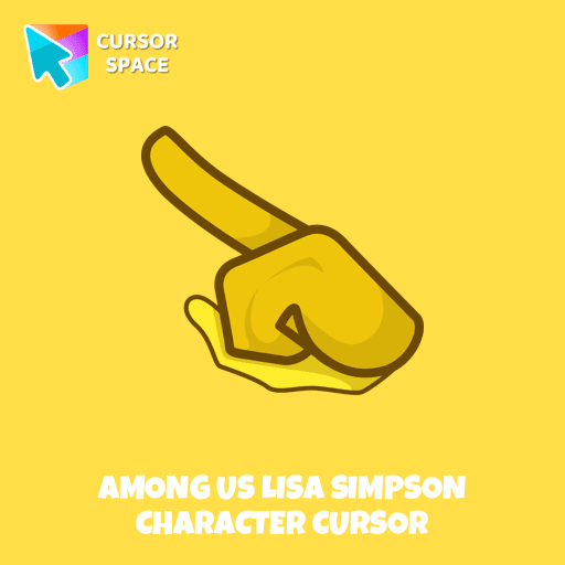 Among Us Lisa Simpson Character cursor